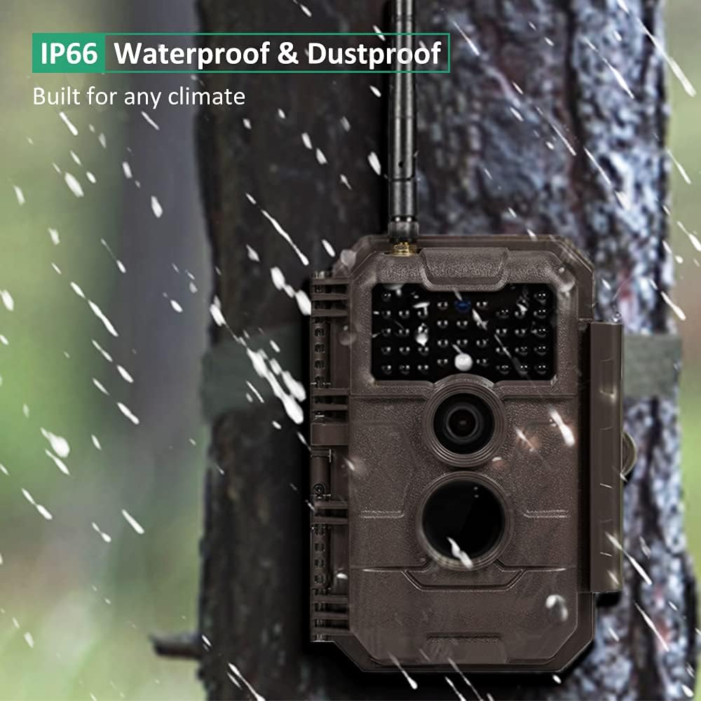 GardePro E6 Trail Camera WiFi 24MP 1296P Cámara de juego con visión