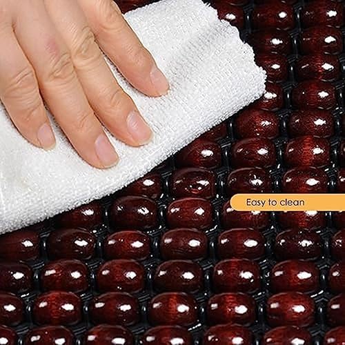 Miniatura 3 de Fundas de asiento con cuentas de madera natural para automóviles, camiones y SUV, cojín de asiento transpirable de enfriamiento universal para