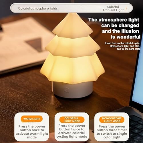 Miniatura 4 de Christmas Tree Aroma Diffuser 120ml For Aromatherapy And Humidifying With Color Changing Light For Home And Office