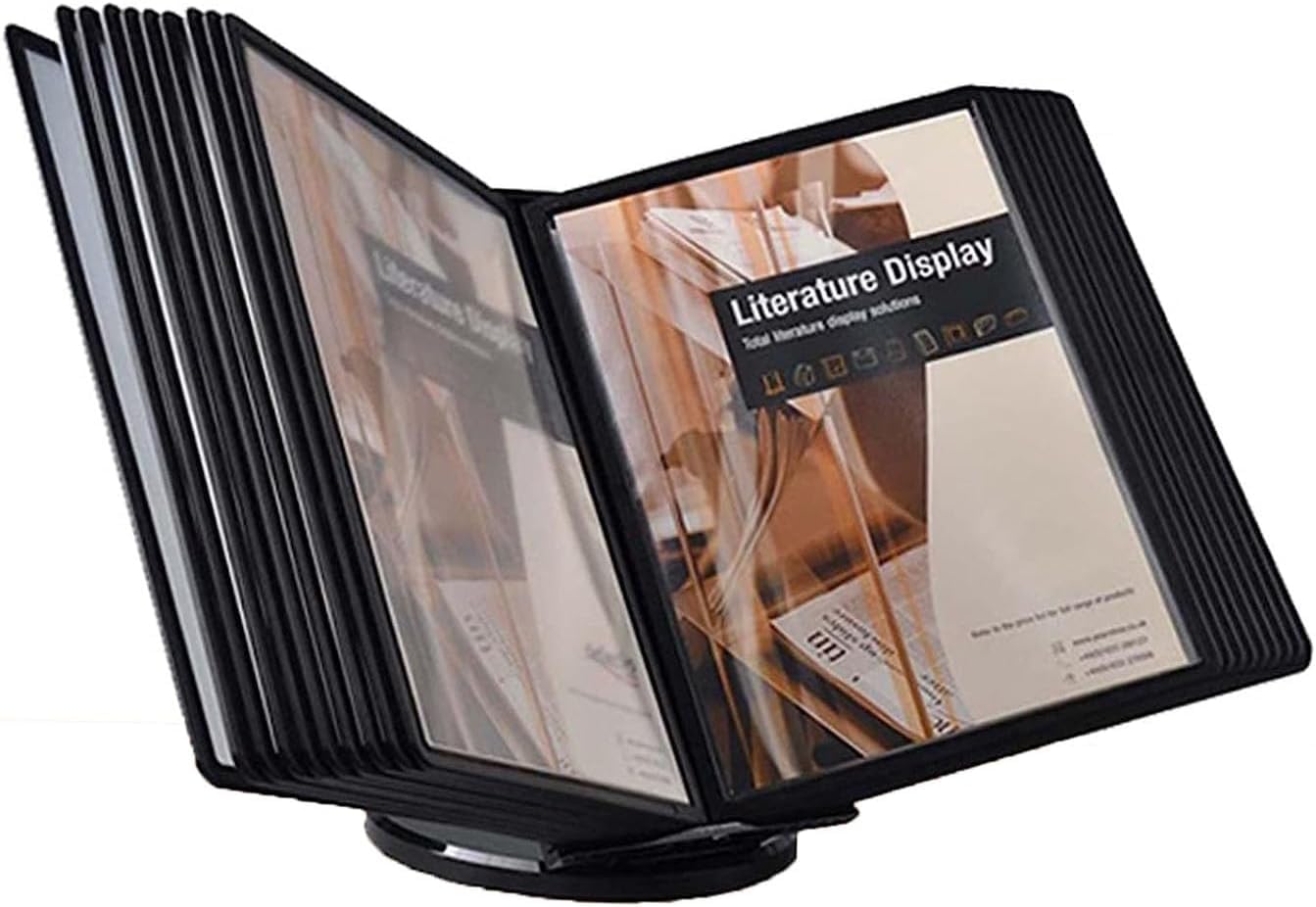 SnamicE Desk Reference Organizer, File Organizer for Desk - 20 Display Pockets, Desk Flip File Holder, for Office Display and Storage A4 Documents,