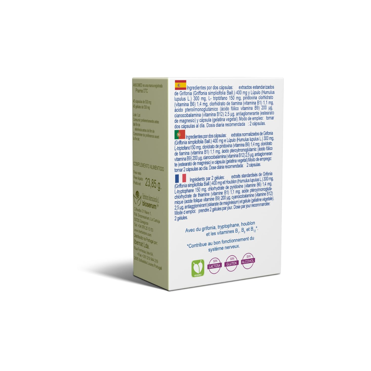 Pack Especial Bienestar Psicológico y Concentración - Ansiomed 45 Cápsulas - Ayuda tu Bienestar Psicológico + Concentral 30 Cápsulas - Ayuda a la Concentración frente al Estrés