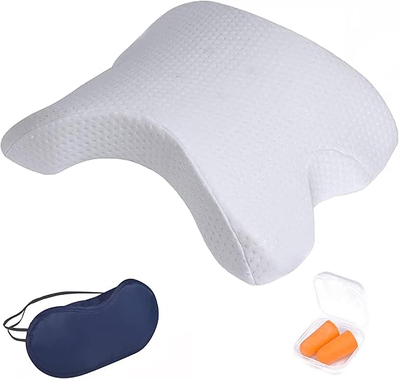 ALEVMOOM Cuddle Pillow for Couples Memory Foam Neck