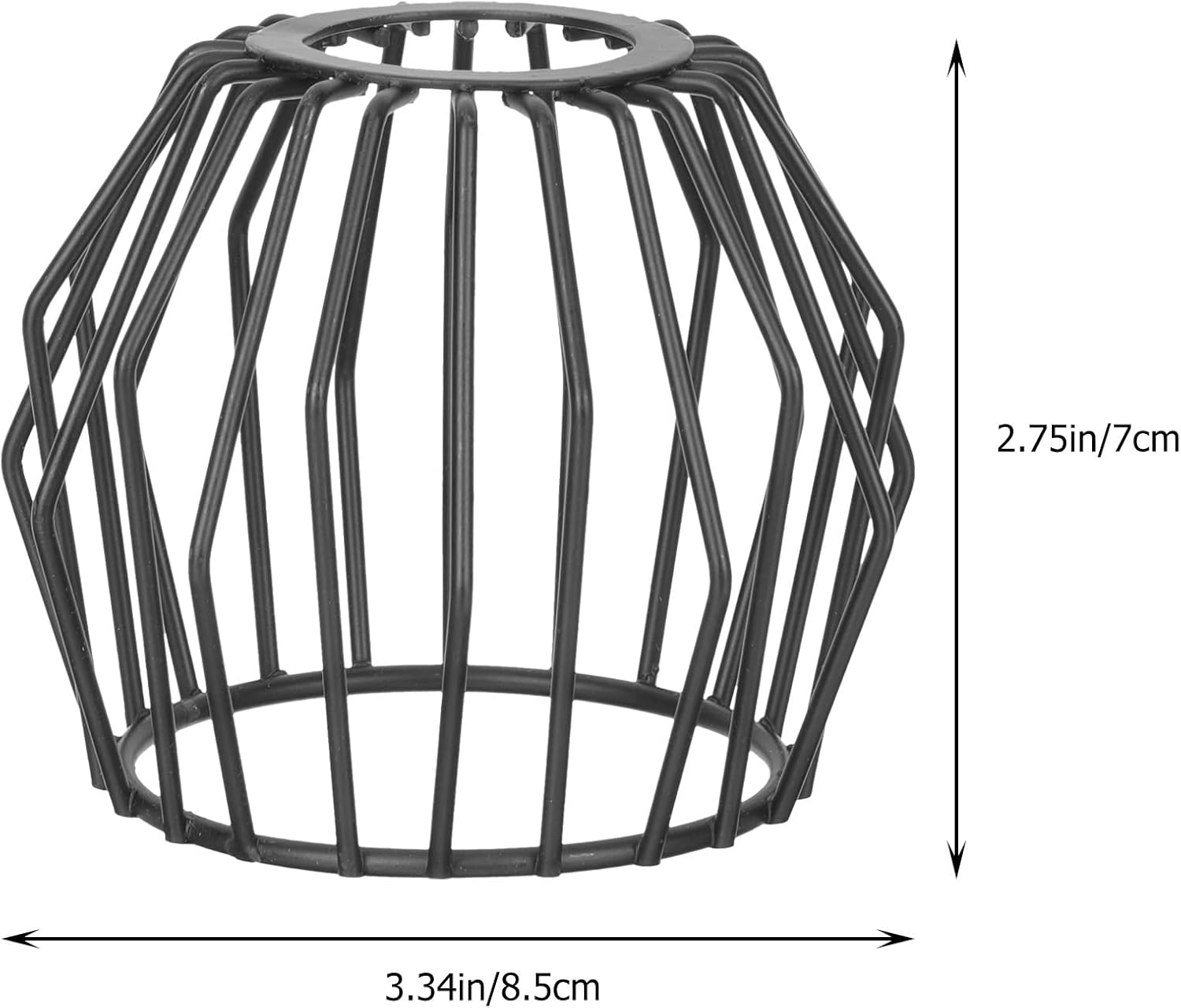 DOITOOL Pendant Lamp Shade Hollow Out Metal Lampshade Replacement 3.34X3.34X11.02 Inch Hanging Lamp Cover for Living Room Bedroom Kitchen Cafe