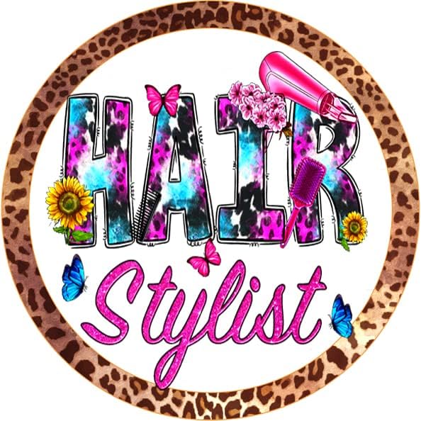 Beauty ShopBarter ShopHair SalonHair StylistHairdressers Wreath Signs, Wall hanging, Door Hanger, Wreath Sign and Attachment. (11.75 inch)