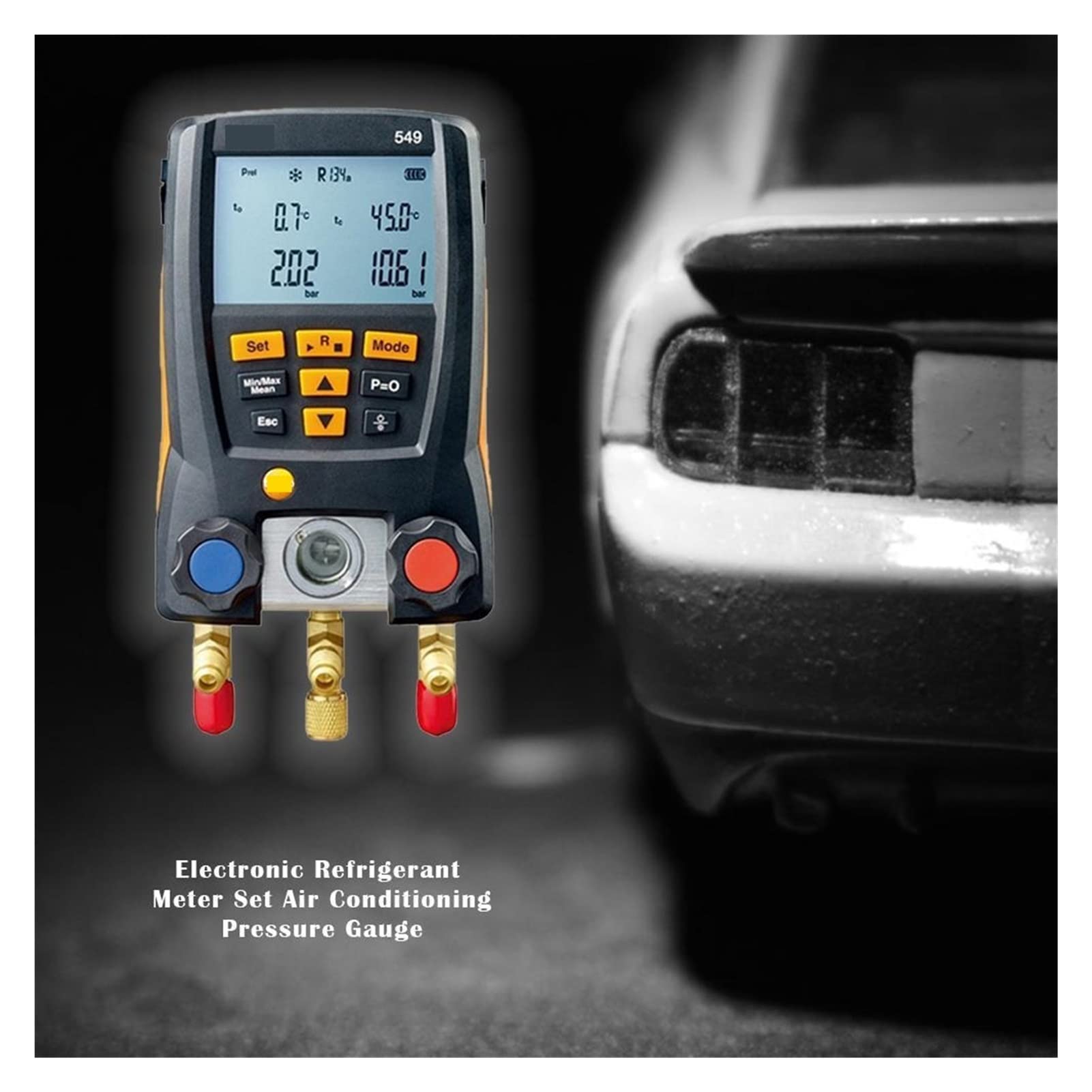 Digital Manifold Gauge Refrigeration Air Pressure Gauge For Refrigerant Manifold Gauge Set(B)