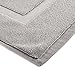 Amazon Basics Banded Bathroom Bath Rug Mat, Grey, 31