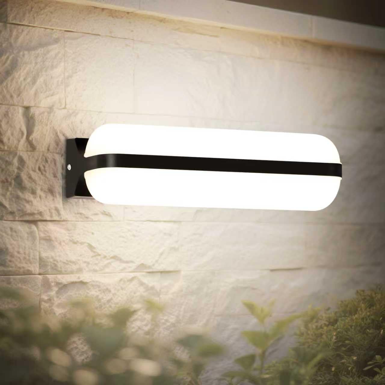 Letlit Led Wall Lights Exterior/Indoor 20W,IP65 Waterproof,2000lm/4000k Neutral White,Up and Down Lighting,Sconce for Bathroom Corridor Stairs Hallway Patio Villa Porch Bedrooms(Black)