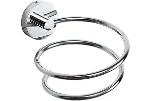 Bathroom Hair Dryer Holder Wall Mount Chrome Finished