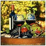 VERWENDUNG: Unsere Glasbilder aus 4 mm Floatglas eignen sich für alle Wände in Wohnzimmer, Schlafzimmer, Esszimmer, Flur, Küche und Bad – Direkt fertig zum Aufhängen geliefert