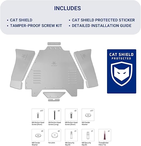 Miniatura 3 de Miller CAT, protección antirrobo para convertidor catalítico de alta calidad compatible con Toyota Tacoma 2 generación 4WD 2005-2015, 4.0L - Incluye