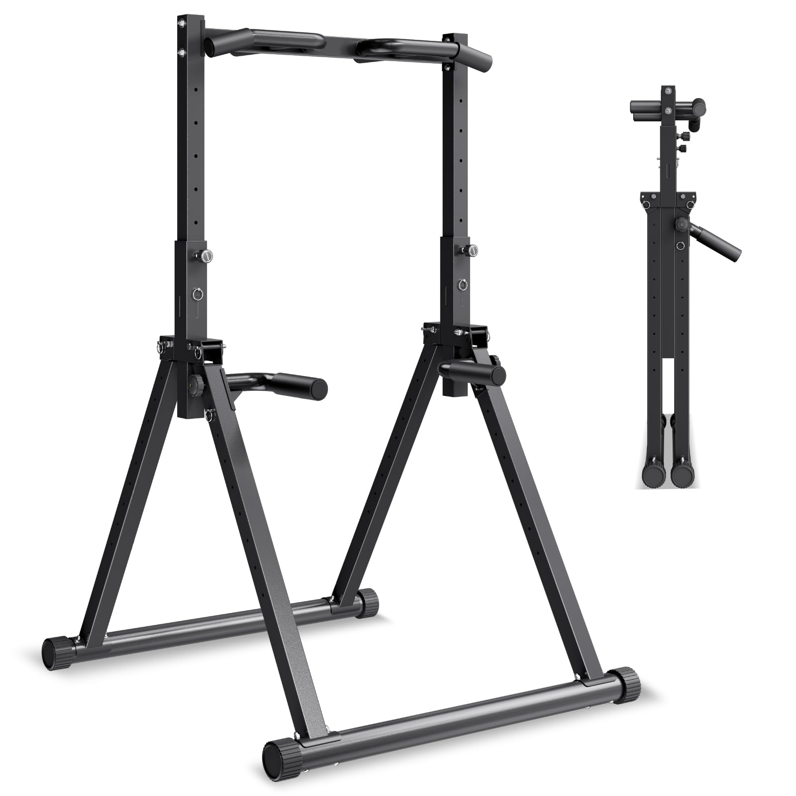 VEVOR Pull Up Bar 330LBS Capacity Portable Pullup Bar Station Pullup Bars Free Standing with Triangular Structure Heavy-Duty
