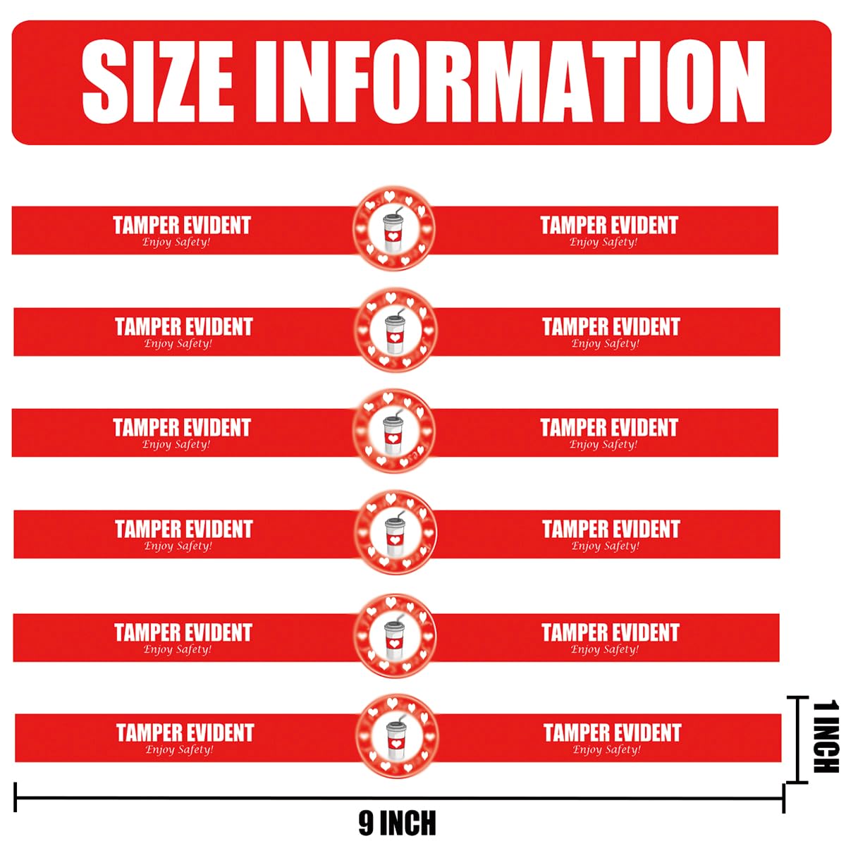 Safe Secure Tamper Evident Seals for Christmas Drink Beverage Lids 1
