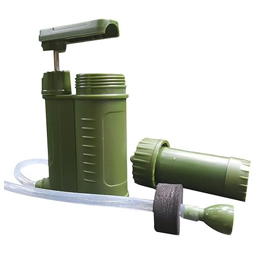 Miniatura 9 de Purificador de agua portátil para exteriores  Filtro de bomba de campamento, dispositivo de bebida  Sistema de filtración directa con alta