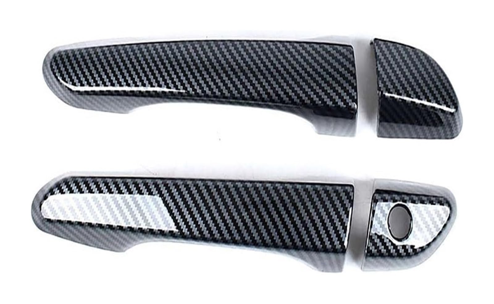 YSBVBLRMRV Car Outside Door Handle Cap for Encino 2018-2023 Single Hole Door Handle Cover Decorative Anti-Scratch Protector(2 Doors Carbon Fiber Pattern)