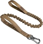 EXCELLENT ELITE SPANKER Bungee Poignée rembourrée pour chiens moyens et petits (Coyote Brown)
