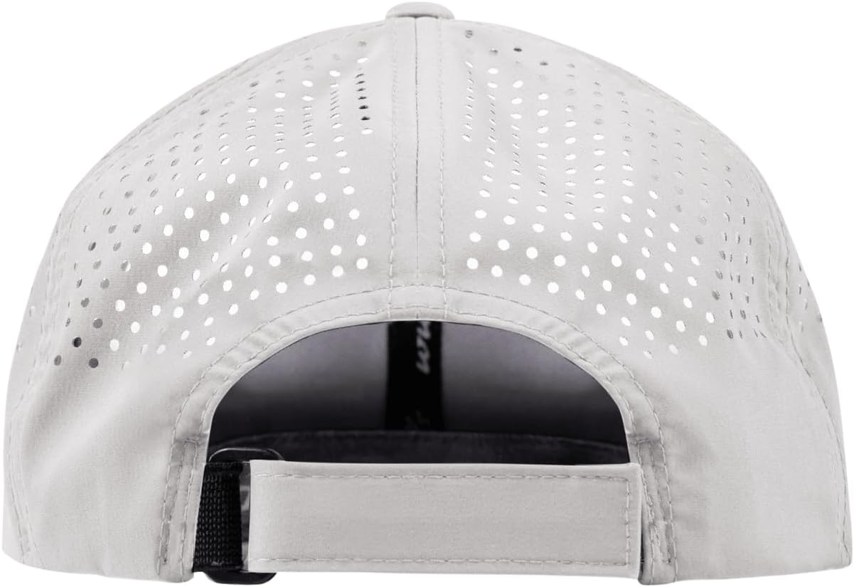 Branded Bills Old Glory Stealth PVC Curved Performance Hat for Men | Golf Running Baseball Cap