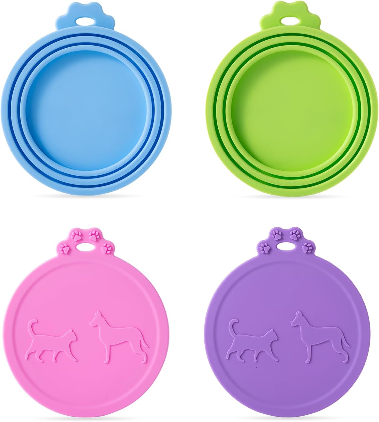 COMTIM Pet Food Can Lids, Silicone Can Lids Covers for Dog