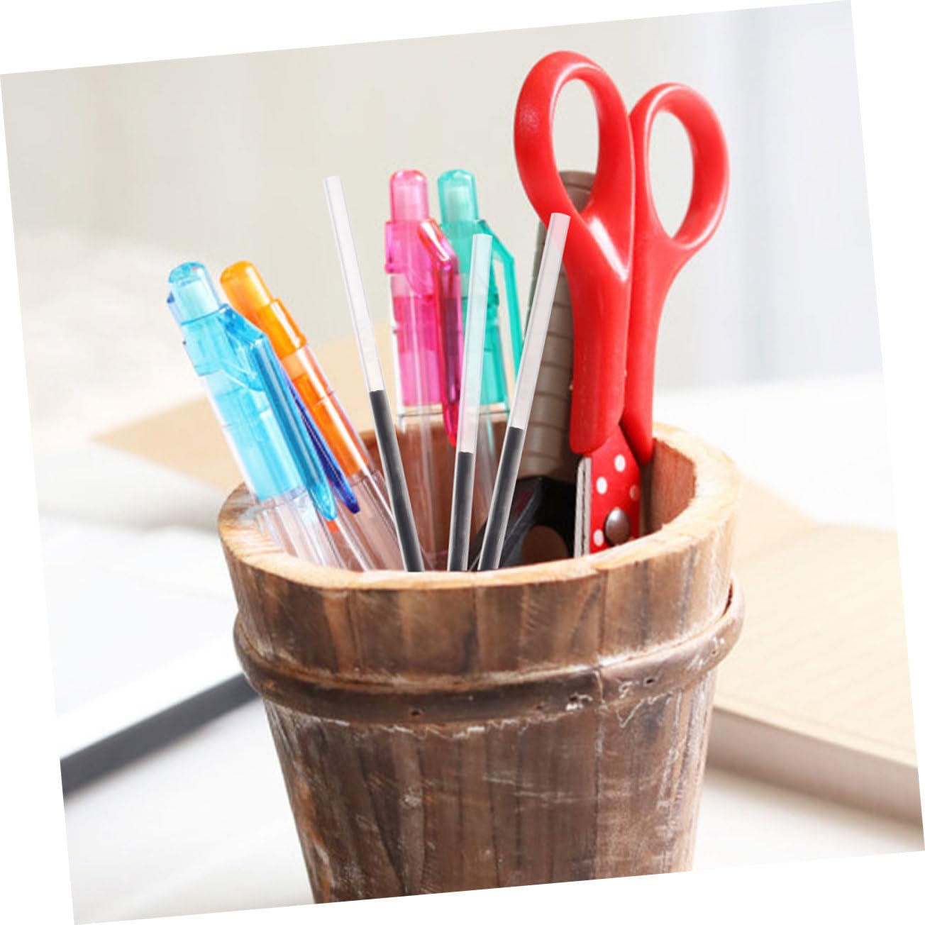 DOITOOL 3 Ensembles Recharge À Séchage Rapide Recharges Pour Stylos Recharger Le Rouleau Encreur Remplacements De Recharge De Stylo Recharges De Stylo De Bureau Plastique 200 Pièces * 3