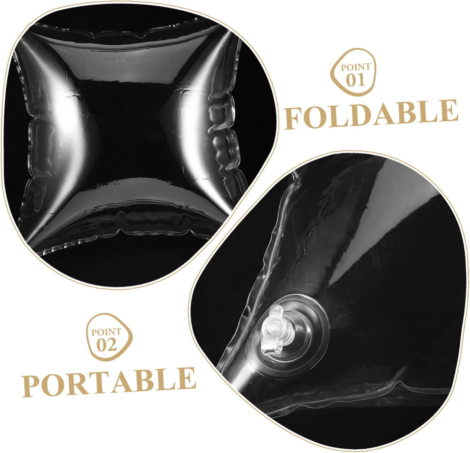 3pcs Pillow Inserts Inflatable Camping Pillow Inserts Decorative Cushions for Outdoor Furniture