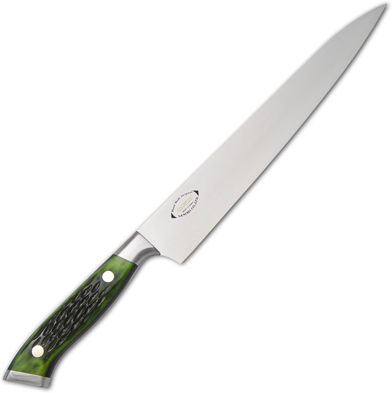 Nenohi Nenox Green Handle Sujihiki 9.0" (230mm)
