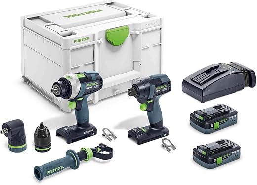 Festool TID 18 Impact Driver; TPC 18/4 Drill Set, 18V 4.0Ah
