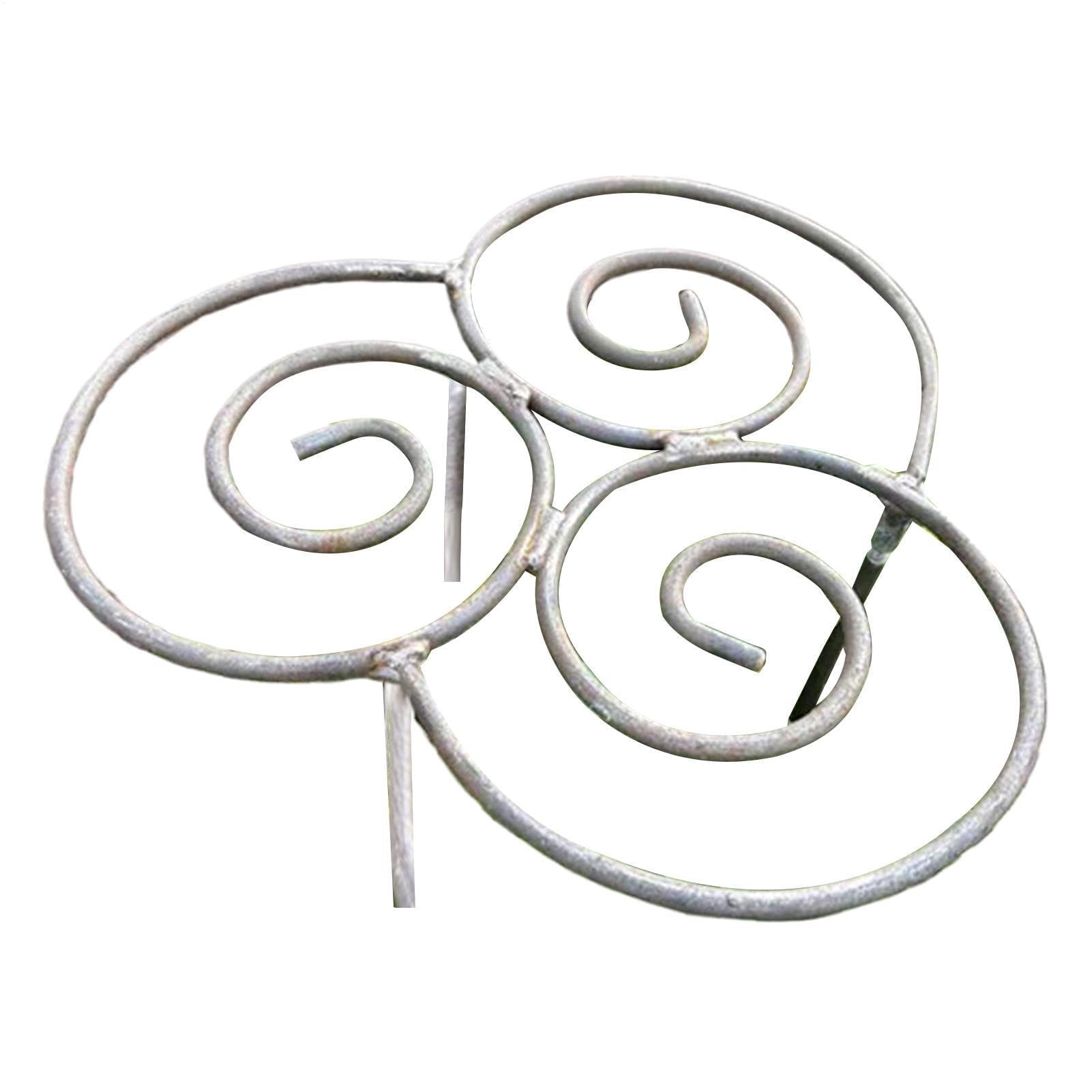 Vasedre Decorative Metal Plant Support, Rustproof Weatherproof Iron Peony Support Frame, Durable Round Plant Supports for Outdoor Plants, Peonies, Hydrangeas and Tall Flowers (S)
