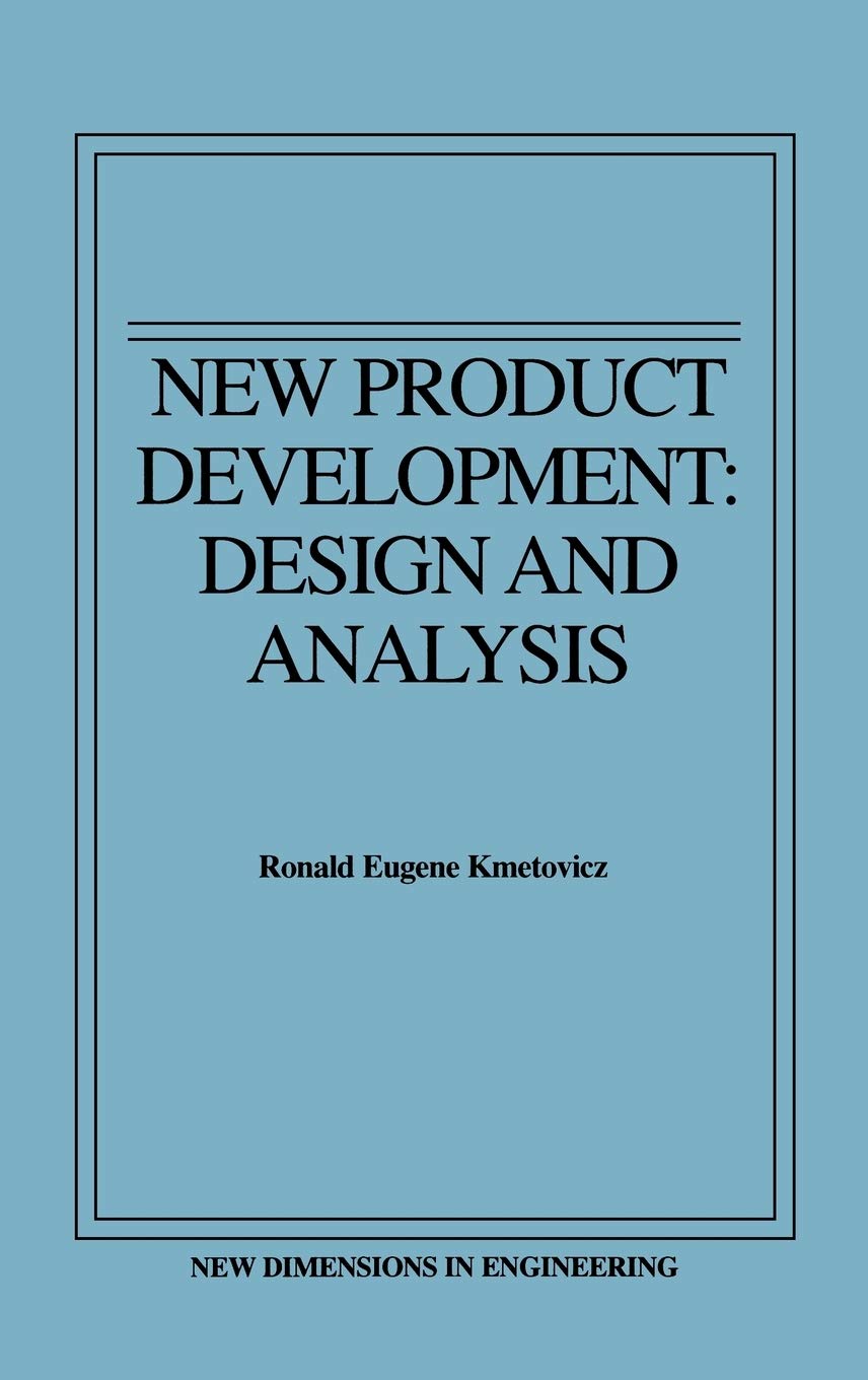 New Product Development: Design and Analysis cover