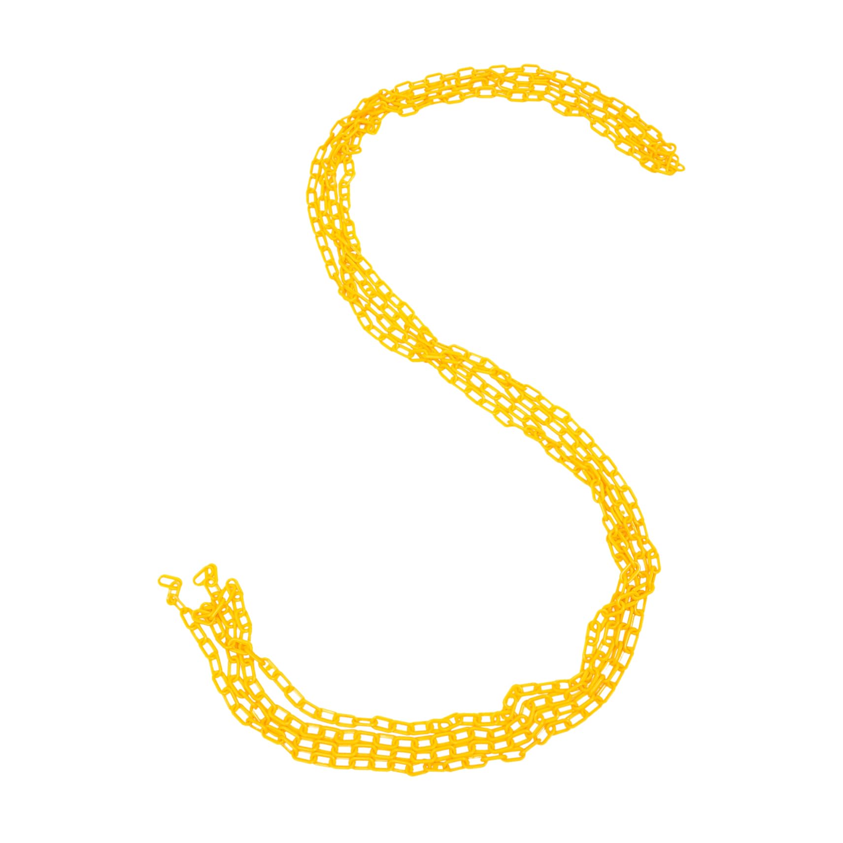 HOMOCONO The Chain Yellow Barrier Chain Safety Barrier Chain Traffic Barrier Chain Driveway Road Chain Construction Site Chain Construction Site Safety Barrier Road Barrier Chain Plastic