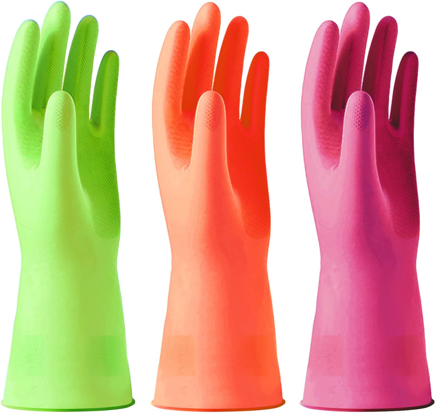 Alimat PluS 3 Pack Reusable Cleaning Gloves Latex Free