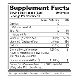 EVL PumpMode Nitric Oxide Supplement - Nitric Oxide Booster Pump Pre Workout Powder with Glycerol and Betaine for Muscle Recovery Growth and Endurance - Stim Free Pre Workout Drink (Unflavored)