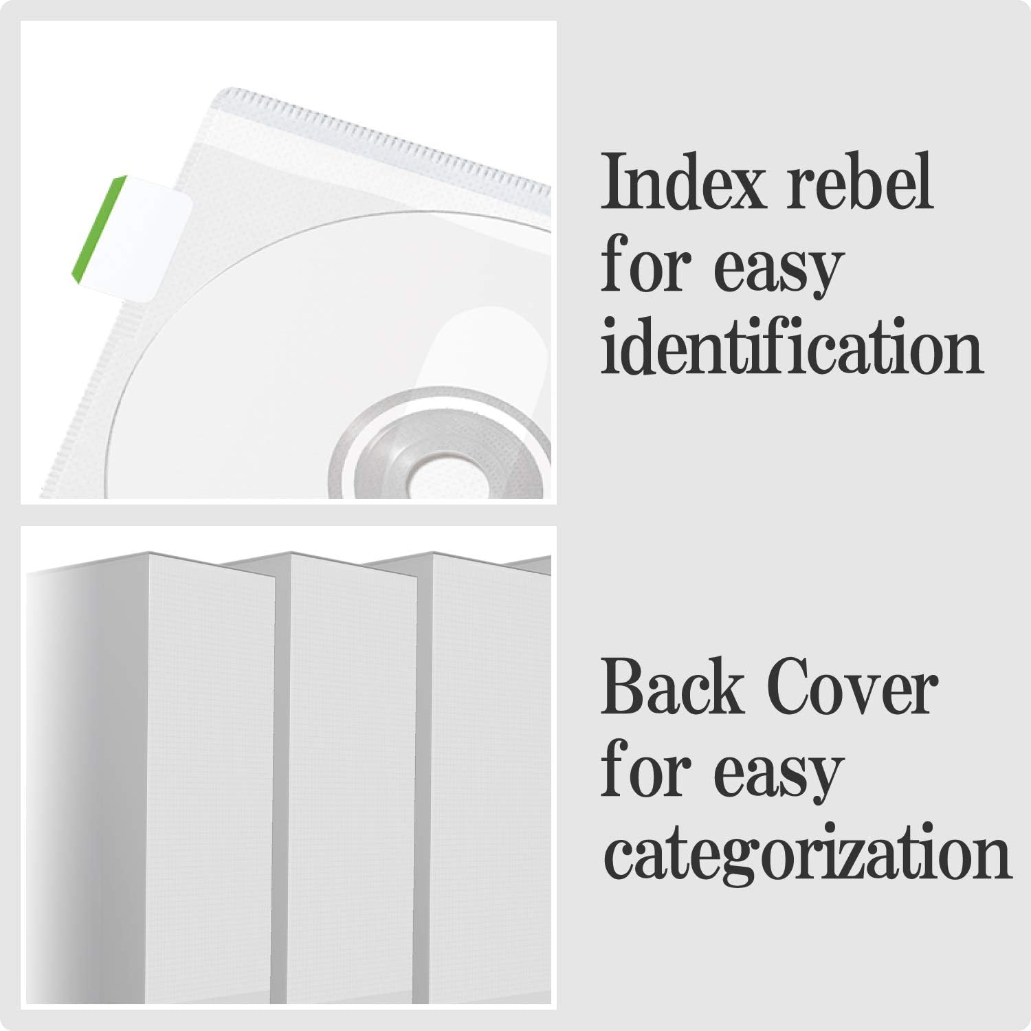 ELECOM Non-Woven Fabric Media File and Clear Case for CD and DVD 72 Disks Storing/Clear/CCD-FS72CR