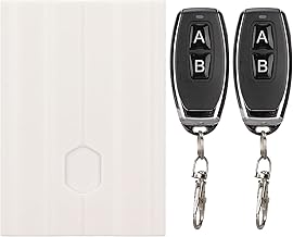 Interruptor de controle sem fio dc12v, interruptor de controle remoto de relé de 2 canais pode aprender vários controles remotos, controle remoto sem fio rf para acessórios de luz portas elétricas ind