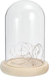 4,7"" X3,5 Clair Cloche Verre Dôme, Verre Cloche Jar Présentoir