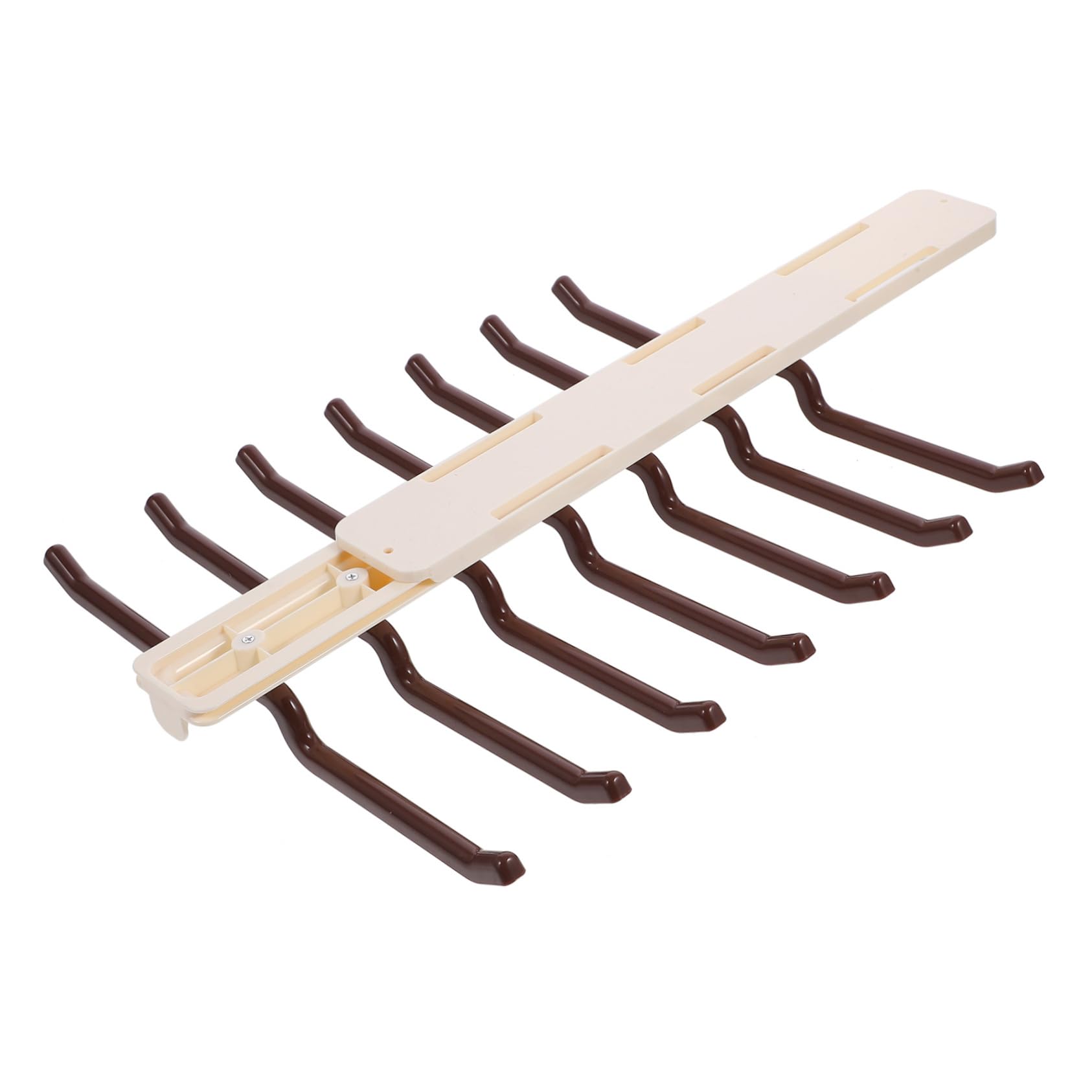 OKUMEYR Pull Out Telescopic Closet Slide Rack Space Saving Hanging Hook for Organizing Underwear Scarves and Towels Smooth Glide Full Extension Storage Soft