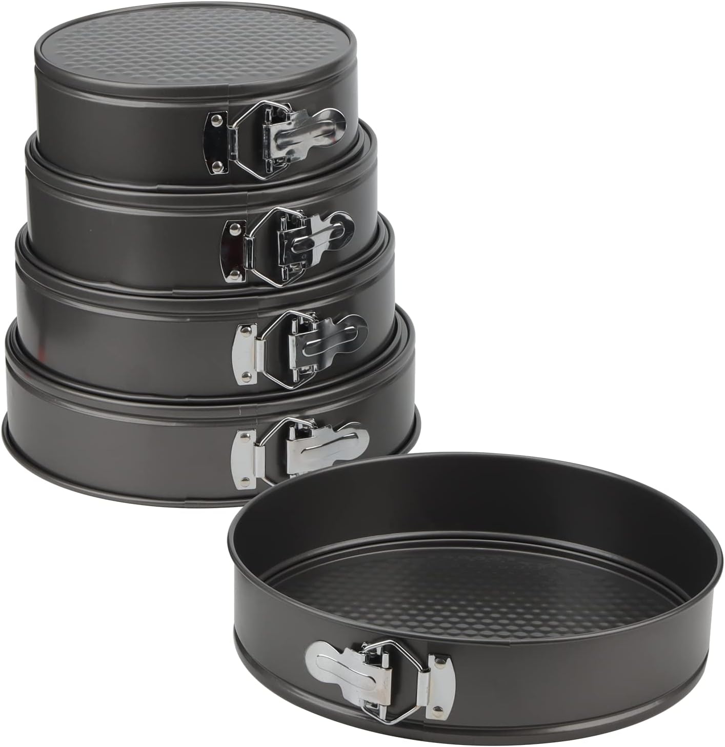 JAPCHET 5 Size Cake Baking Tins Set, 20/22/24/26/28cm Cake Pan, Non
