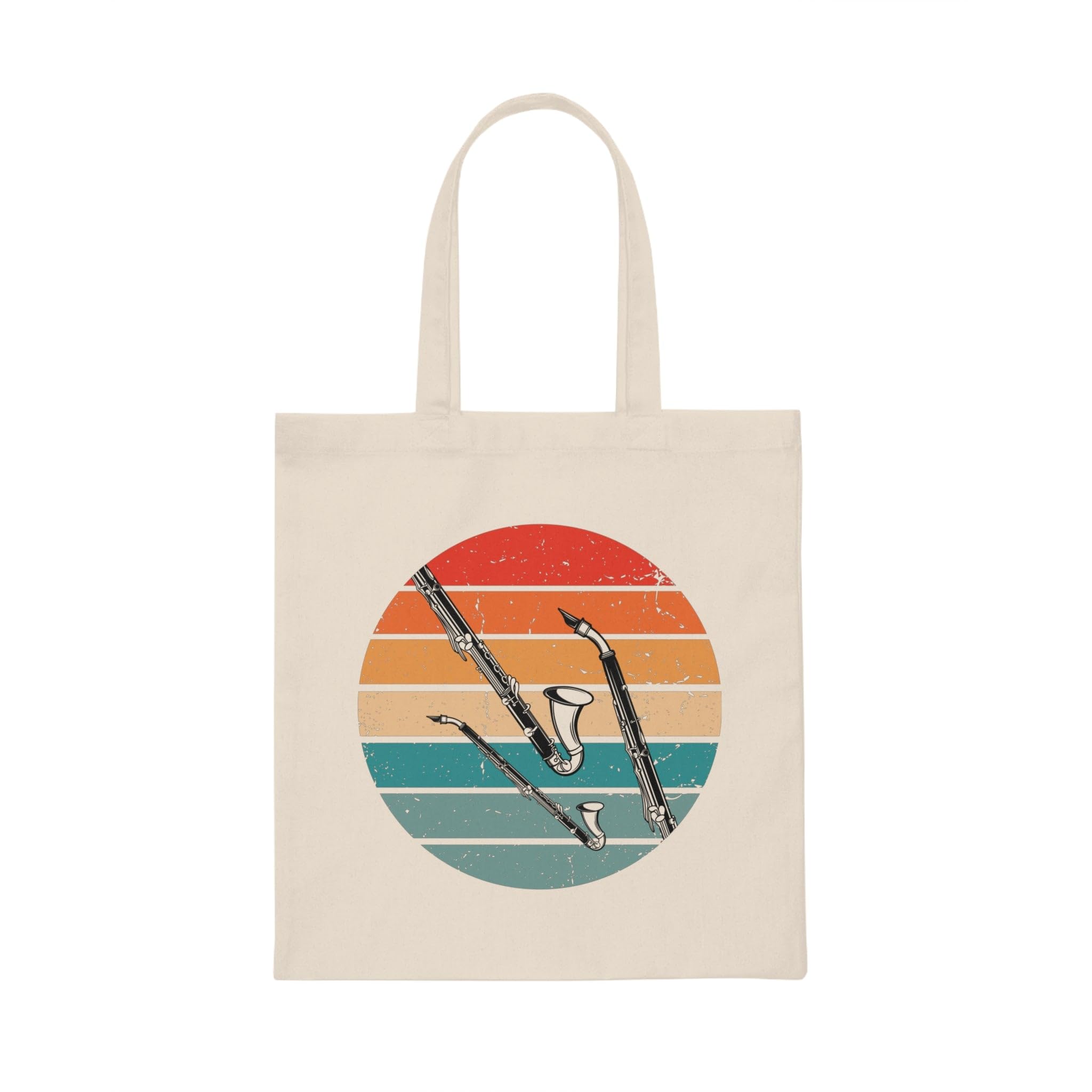 Novelty Musical Instrument Trumpet Musician Enthusiast Hilarious Saxophonists Maestro Trumpets Lover Pun Canvas Tote Bag Natural/One size