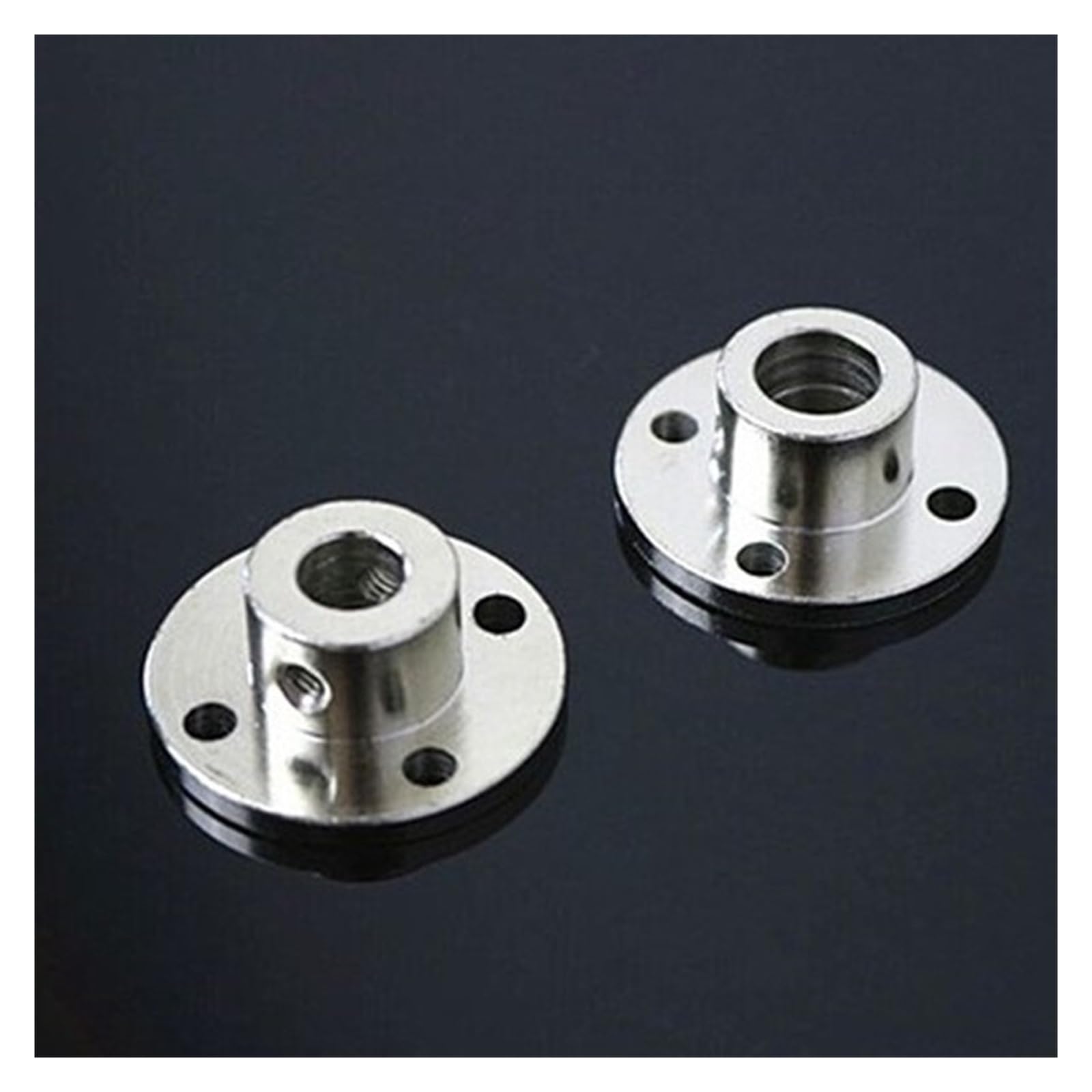 2 Pezzi Giunto Flangiato M4 - Accoppiamento Albero Motore 10mm Per Collegamento Cuscinetti E Motori Elettrici - Foto 2