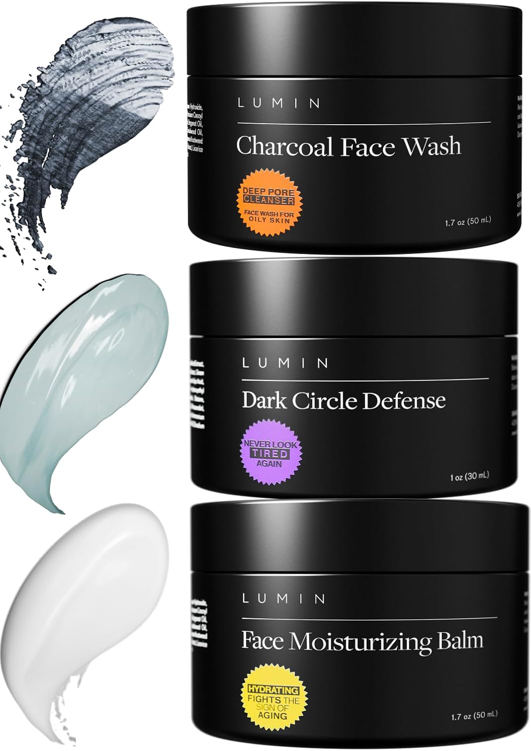 Lumin No Baggage Trio A skincare kit, Includes Charcoal Face Wash