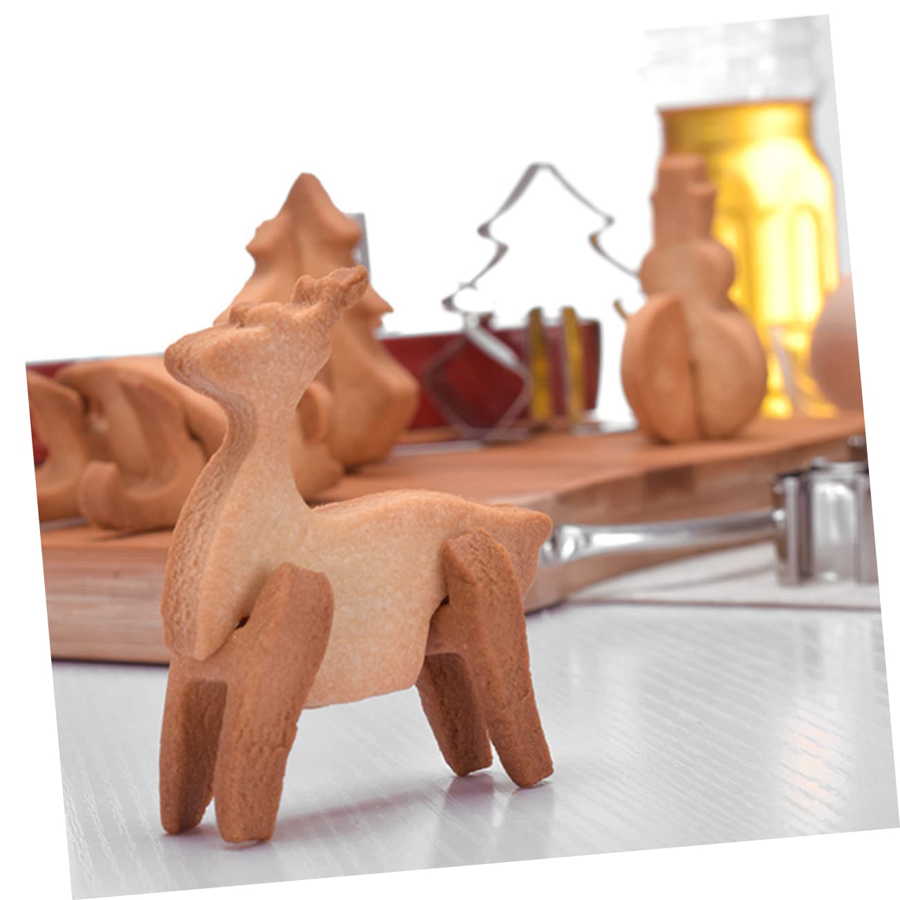 Cabilock 5 Juegos Cortadores De Galletas Moldes Para Galletas Moldes Para Galletas Navideñas Moldes Para Panqueques Molde Para Árbol De Navidad Molde Para Chocolate Moldeador De 8 Uds * 5