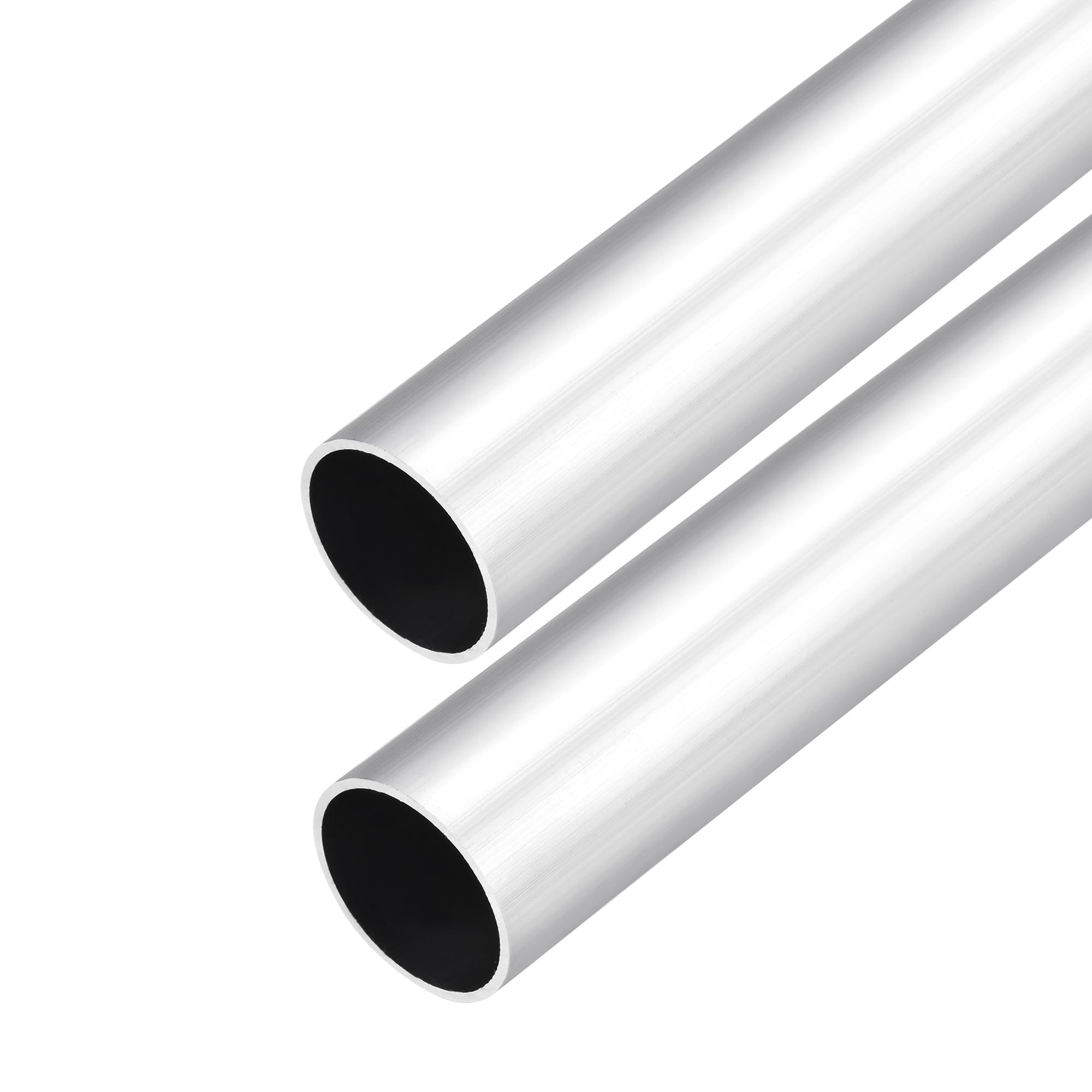 DMiotech 2Pack (28mm OD x 26mm ID) 6063 Aluminum Round Tube 300mm Length Industry Metal Tubing for Machinery Frame Construction DIY Projects