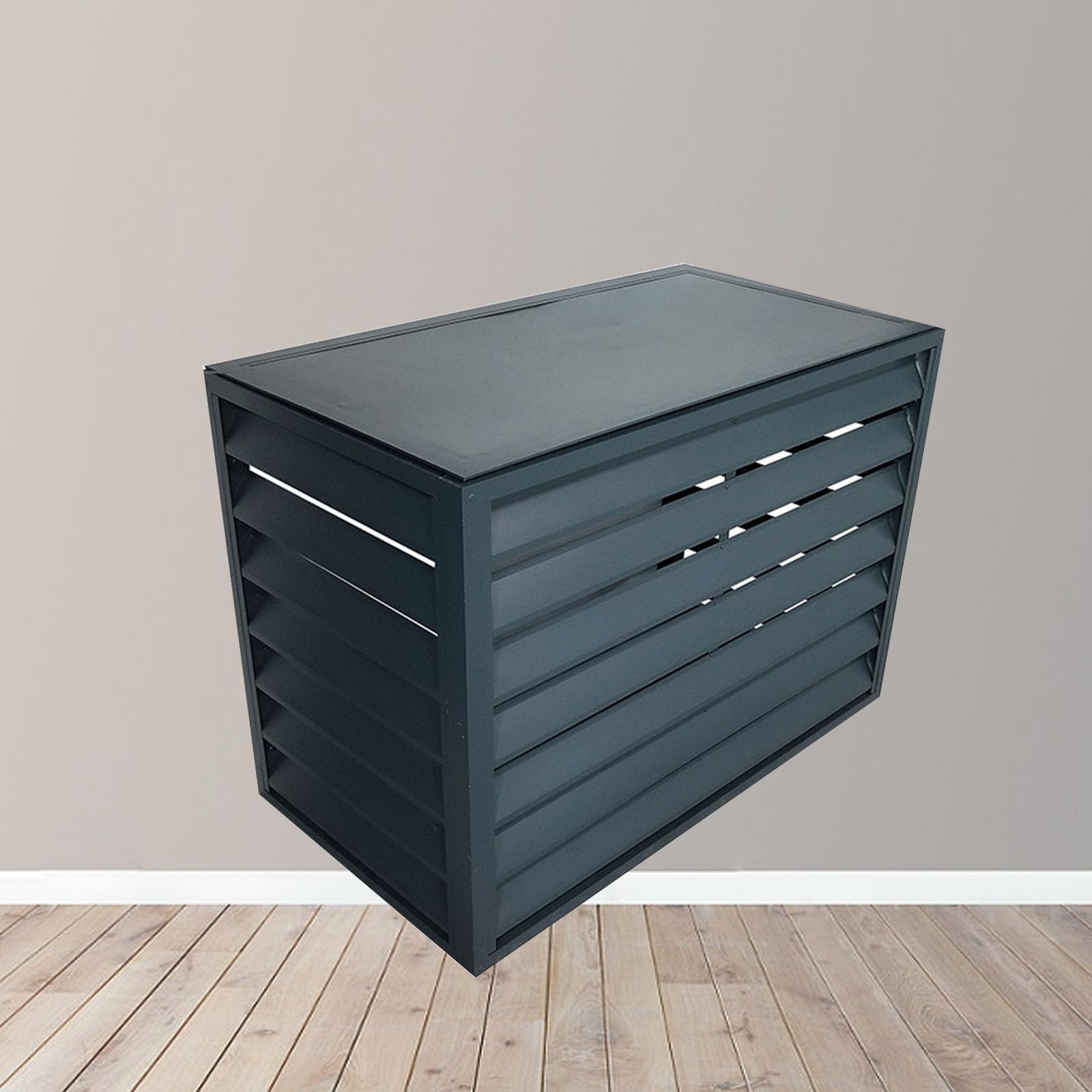 Odporna na warunki atmosferyczne aluminiowa osłona klimatyzatora - trwała ochrona mini dzielonych klimatyzatorów i grzejników - zewnętrzna wodoodporna osłona izolacja na każdą pogodę