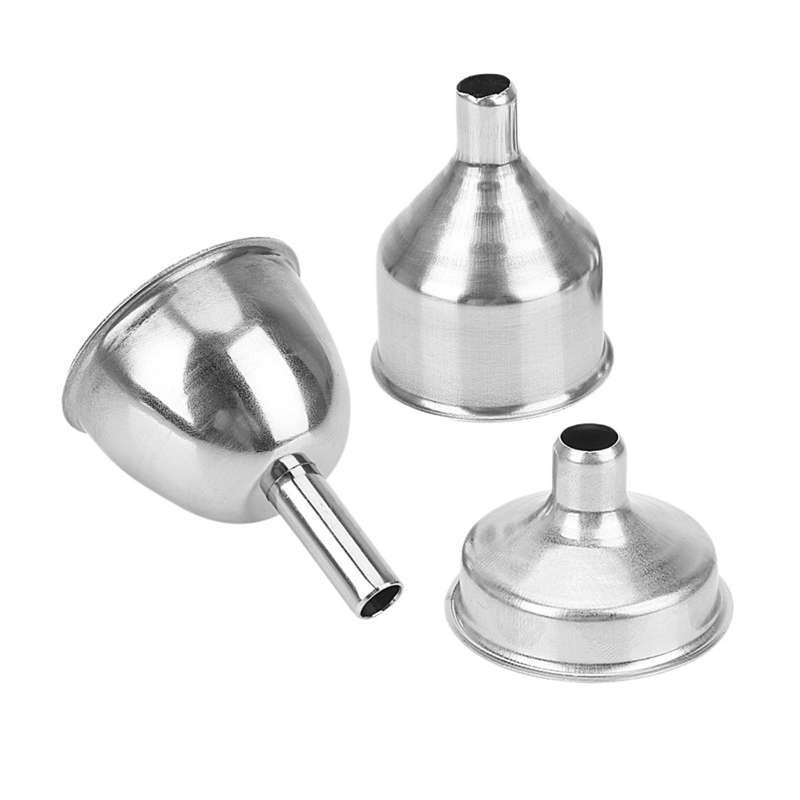 Funnels (hogar y Cocina) Embudos de Boca pequeña for llenar petaca, Botellas de Boca Estrecha, Mini Embudo de Frasco de Vino de Barra de Acero Inoxidable