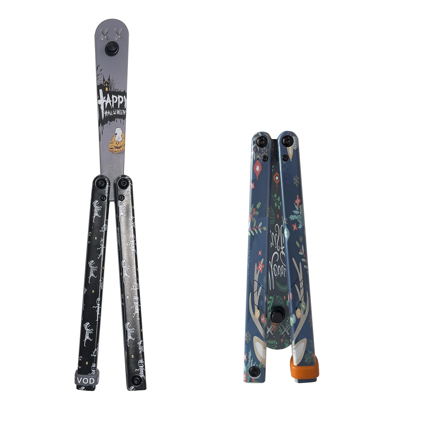 HSOKEW 2pcs Plastic Integral Channel Handle Multitools, Foldable Plastic Tool Best Balance Practice Tool for Beginners Halloween, Christmas, Birthday, Thanksgiving Day, Style B