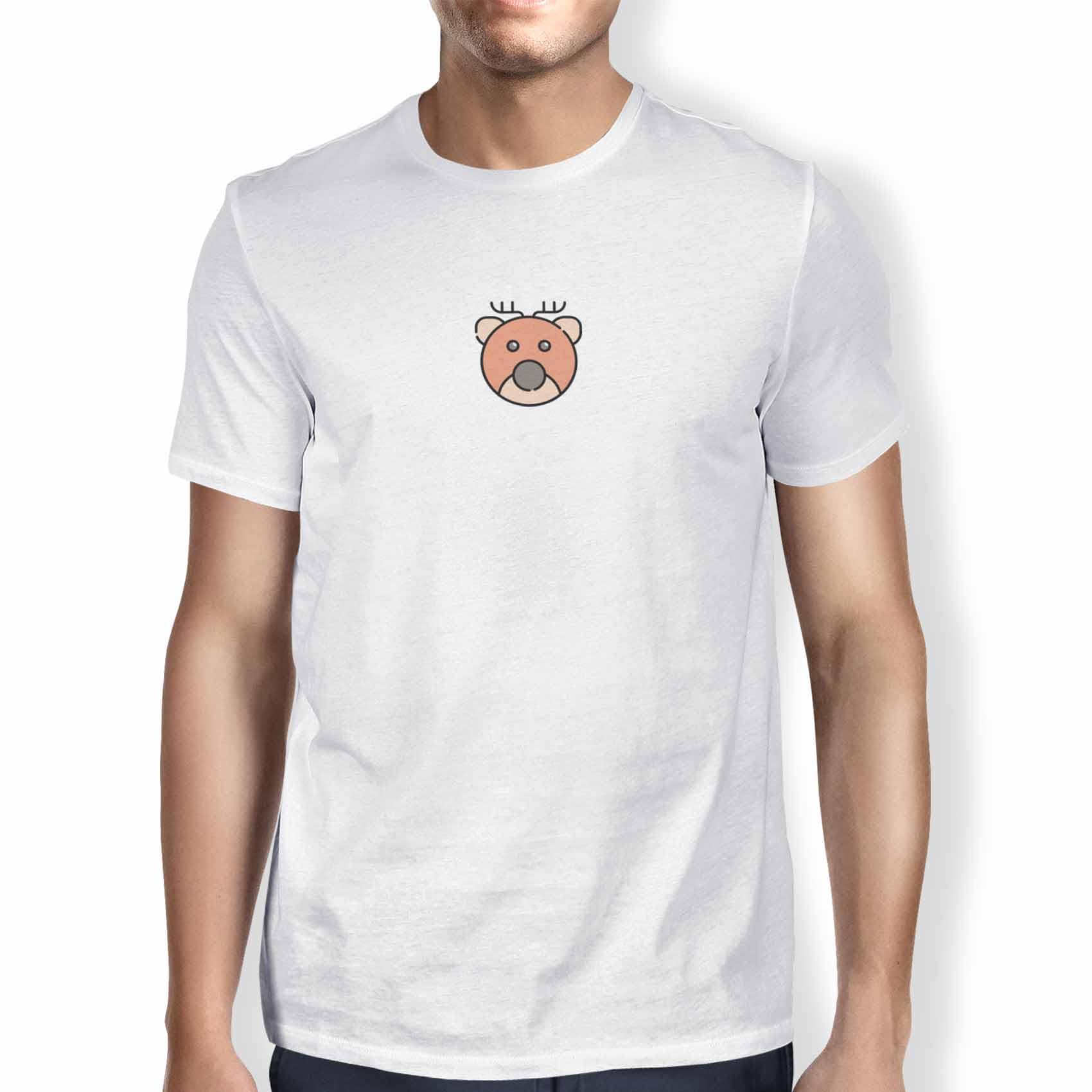 Green Fish Men's White Fdmtsi-103213 T-Shirt, M