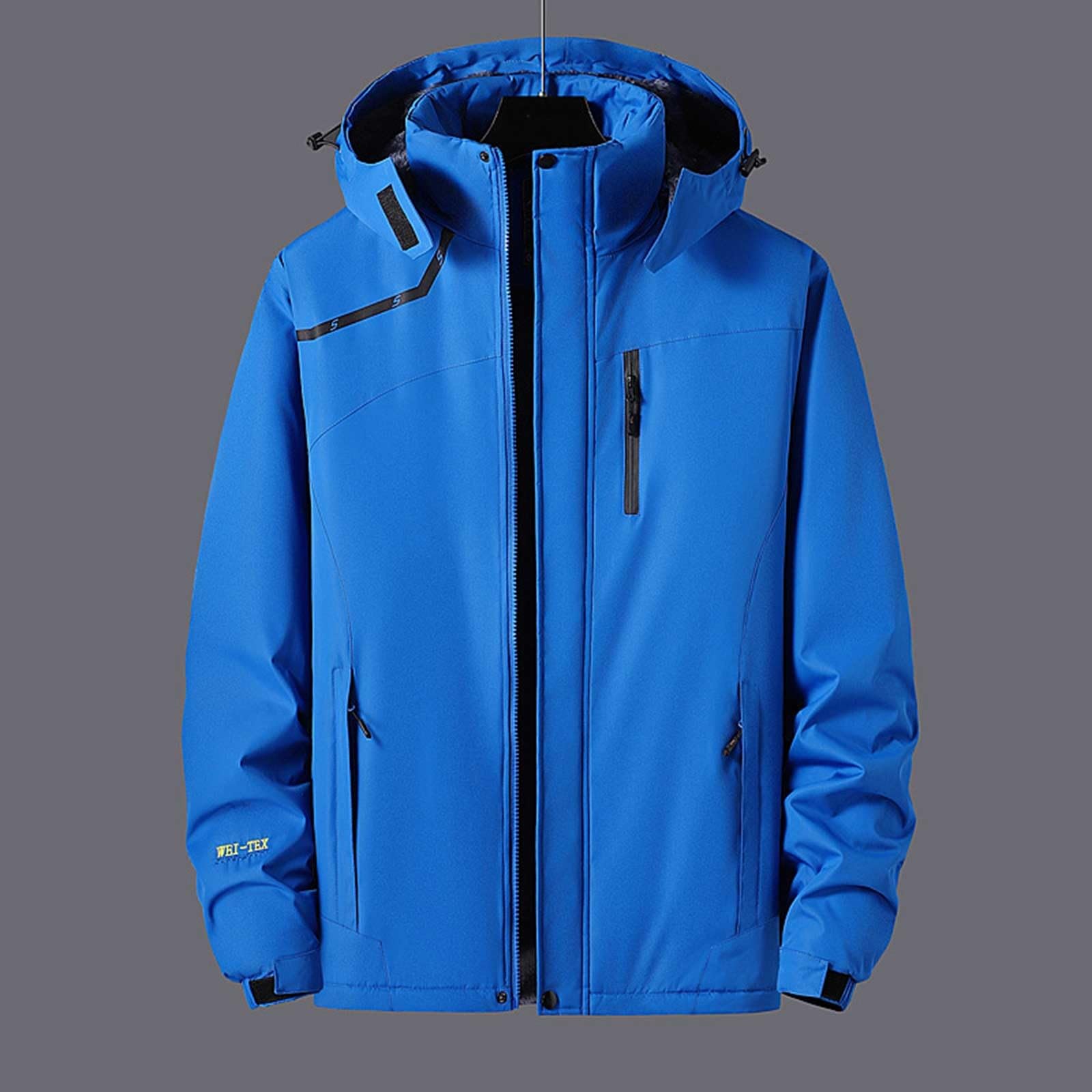 Chaqueta Impermeable Hombres Chubasquero Cortaviento Detalles Reflectantes - Chaqueta Trench Deporte Transpirable Waterproof Reutilizable Cortaviento Ligero con Cremallera - Impermeable con Capucha