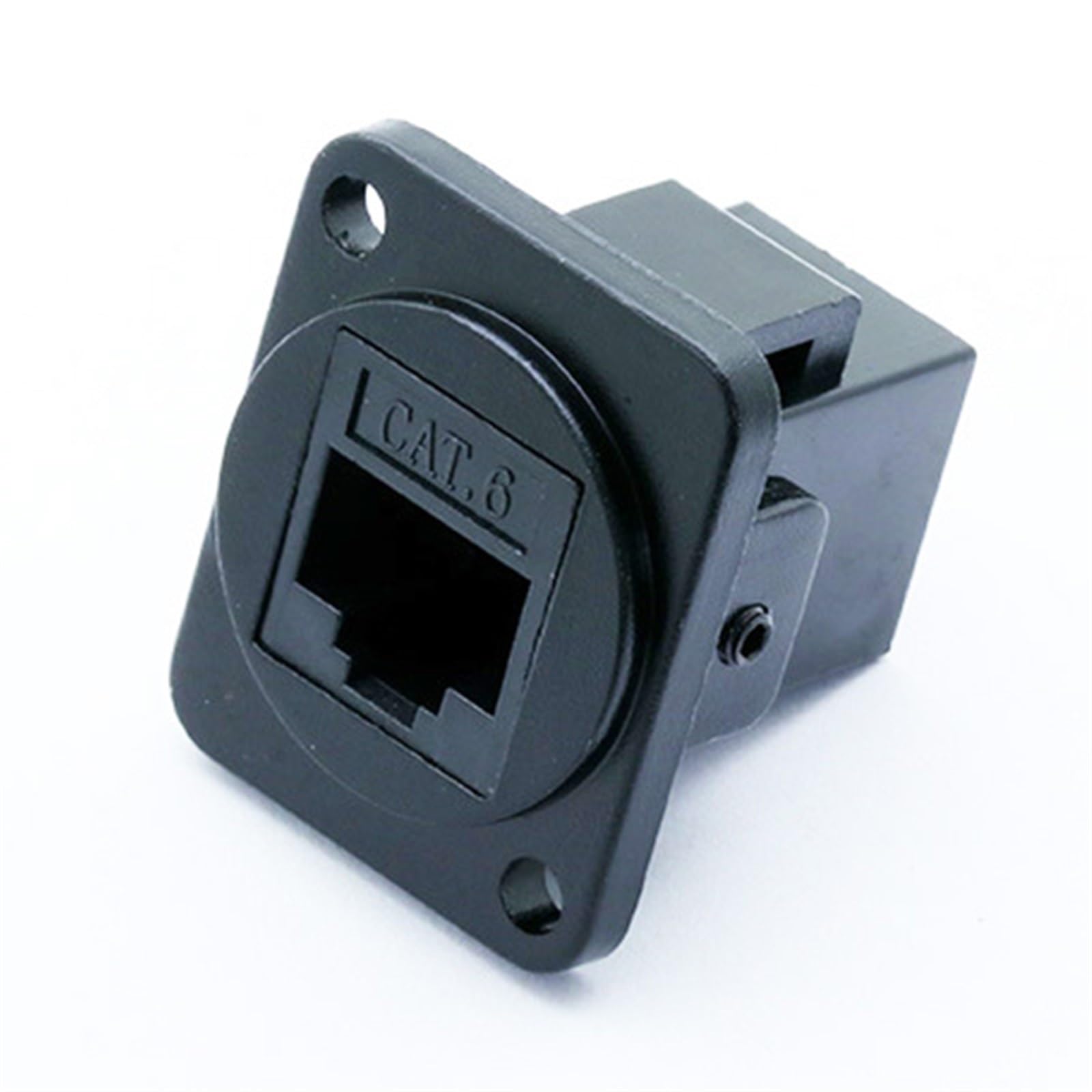 10 sztuk/partia 8P8C RJ45 CAT6 gniazdo do montażu na panelu żeńskie gniazdo adapter sieciowy Ethernet modułowa wtyczka rozszerzenie złącze interfejsu