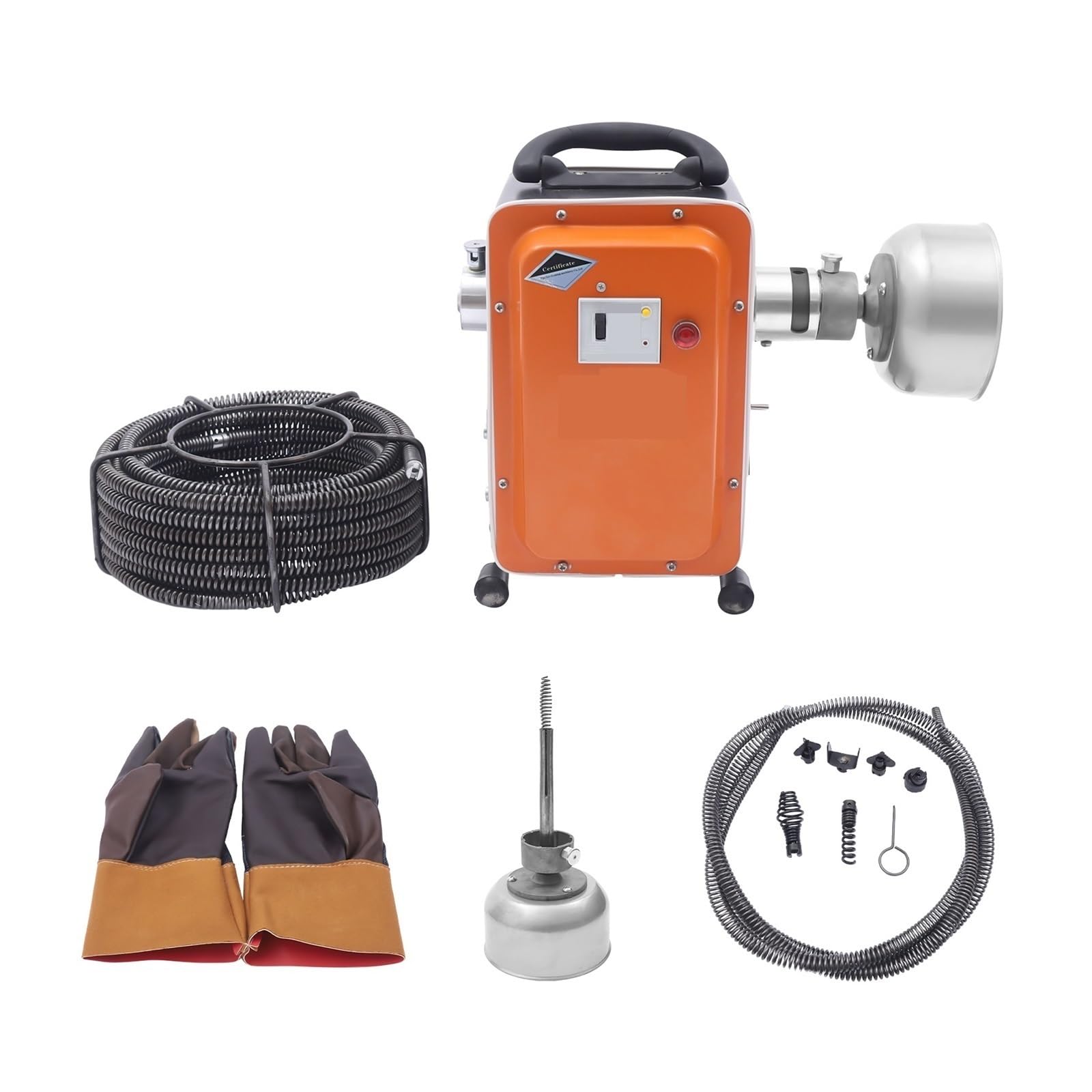 Smtyxs One Color Pipe Cleaning Machine 750 W Drain Cleaner Device For Sewer Bathtub Powerful Clearing Capability
