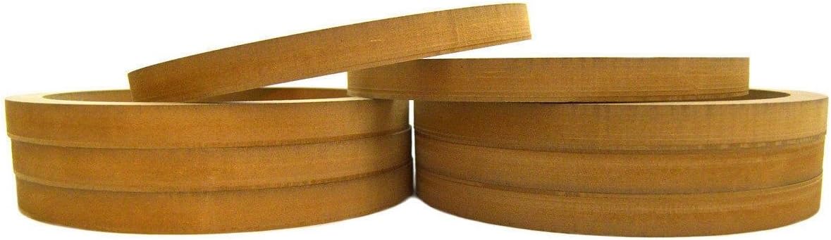 Pipeman's Installation Solution 4 Pair 8" Speaker Mounting Spacer Rings for Fiberglass MDF RING-8R (8 Rings)