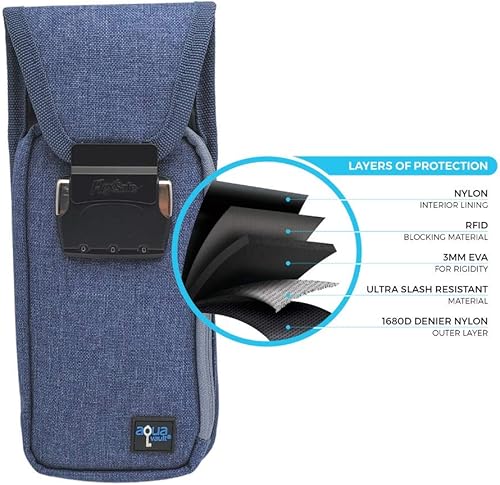 Miniatura 2 de AquaVault - Caja fuerte de viaje portátil  Caja de seguridad clásica antirrobo, nailon resistente a cortes para playa, piscina, hotel y exteriores