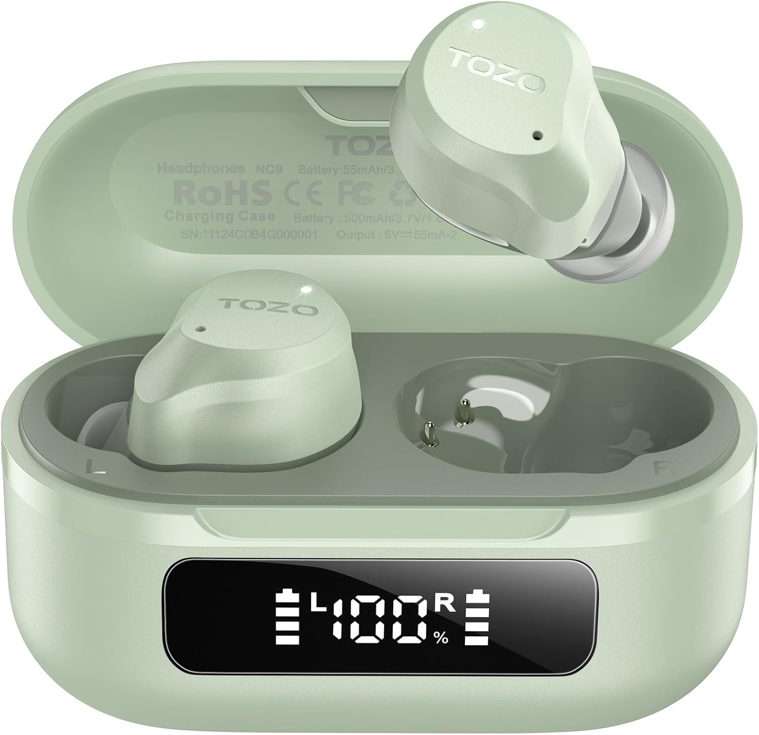 TOZO NC9 Wireless Earbuds with NC3 Ear Buds